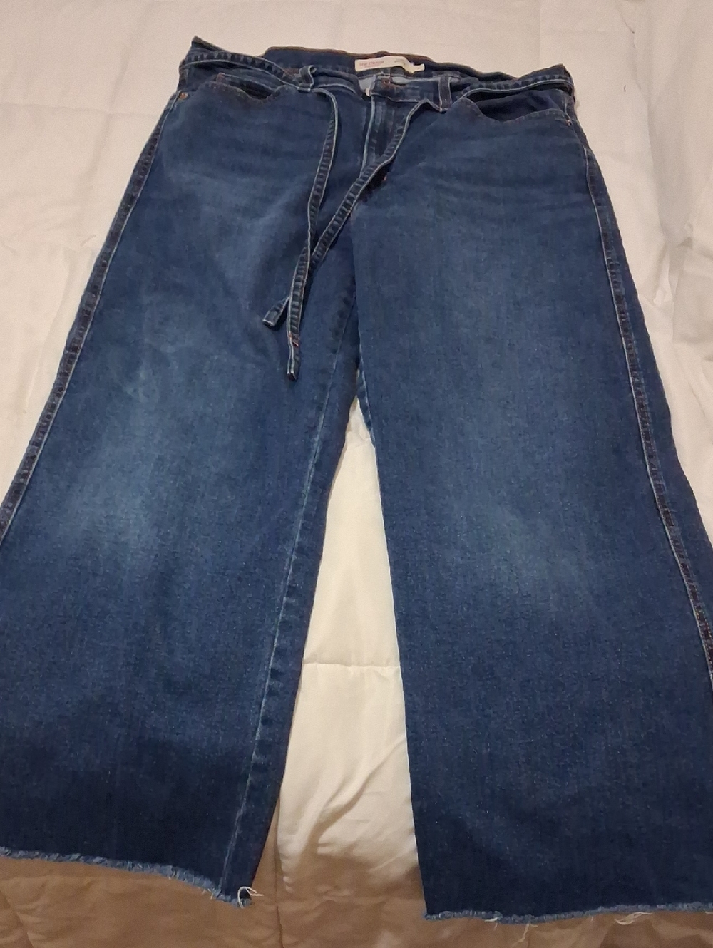 Levi's Womans Bootcut Wide Leg Jeans in Blue Denim Sz14